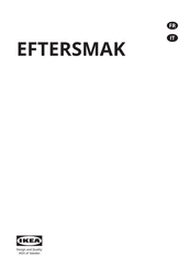 Ikea EFTERSMAK Mode D'emploi