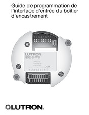 Lutron QSE-CI-WCI Guide De Programmation