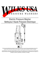 Wilks USA RX510 Mode D'emploi
