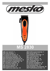 Mesko MS 2830 Mode D'emploi