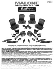 MALONE BigFoot MPG112 Instructions