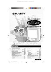 Sharp CR19M10 Mode D'emploi