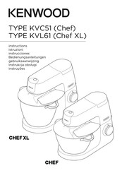 Kenwood Chef KVC51 Instructions