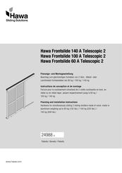 hawa Frontslide 100 A Telescopic 2 Instructions De Conception Et De Montage
