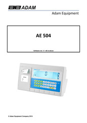 Adam Equipment AE 504 Mode D'emploi