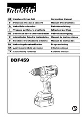 Makita DDF459 Manuel D'instructions