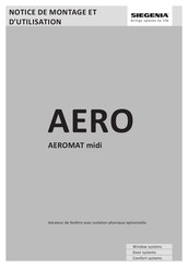 Siegenia AERO Notice De Montage Et D'utilisation