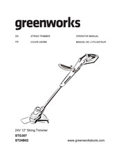 Greenworks STG307 Manuel De L'utilisateur