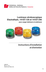 Federal Signal Electraflash 141ST-240 Instructions D'installation Et D'entretien