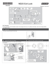 Schlage ND25 Mode D'emploi