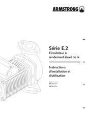 Armstrong e22.2 Instructions D'installation Et D'utilisation