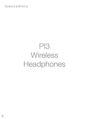 Bowers & Wilkins PI3 Mode D'emploi