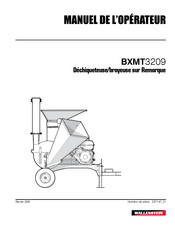 Wallenstein BXMT3209 Manuel De L'opérateur