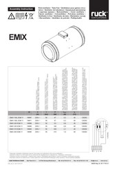 Ruck Ventilatoren EMIX 160L E2M 11 Instructions De Montage