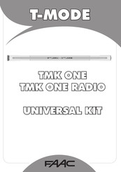 FAAC T-MODE TMK ONE RADIO Mode D'emploi
