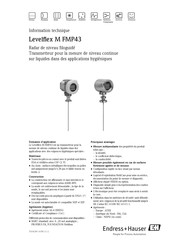 Endress+Hauser Levelflex M FMP43 Information Technique