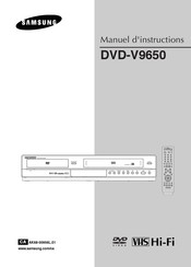 Samsung DVD-V9650 Manuel D'instructions