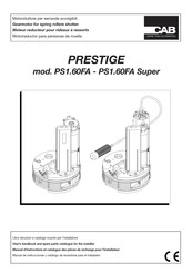 CAB PRESTIGE PS1.60FA Manuel D'instructions