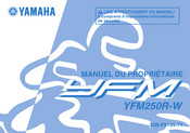 Yamaha YFM Serie Manuel Du Propriétaire