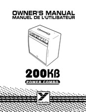 YORKVILLE 200KB POWER COMBO Manuel De L'utilisateur