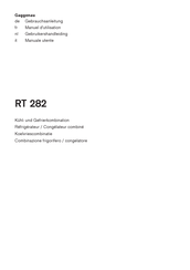 Gaggenau RT 282 Manuel D'utilisation