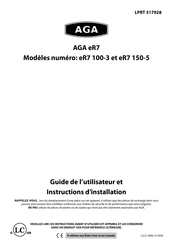 AGA eR7 150-5 Guide De L'utilisateur Et Instructions D'installation