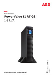 ABB PowerValue 11 RT G2 Guide Rapide