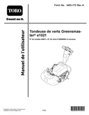 Toro Greensmaster e1021 Manuel De L'utilisateur