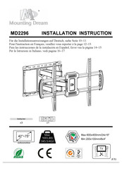 Mounting Dream MD2296 Instructions D'installation