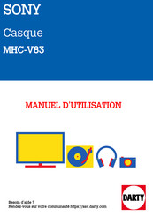 Sony MHC-V13 Guide Rapide