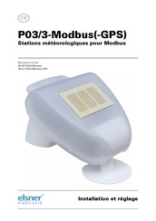 elsner elektronik P03/3-GPS Installation Et Réglage