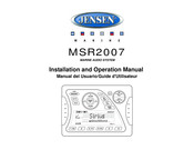 Jensen MSR2007 Guide D'utilisateur