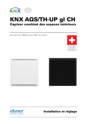 elsner elektronik KNX AQS/TH-UP gl CH Installation Et Réglage