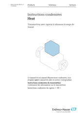 Endress+Hauser Heat Instructions Condensées