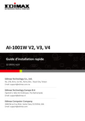 Edimax Technology AI-1001W V2 Guide D'installation Rapide