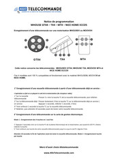 Allotelecommande MHOUSE GTX4 Notice De Programmation