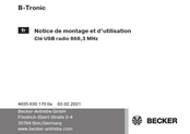 Becker B-Tronic Notice De Montage Et D'utilisation