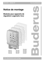 Buderus FM 447 Notice De Montage