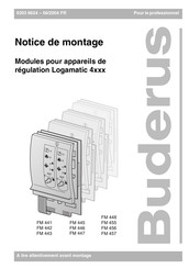 Buderus FM 443 Notice De Montage