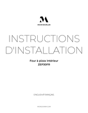 Monogram ZEP30FR Instructions D'installation