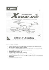 SYMA X5UW-D Manuel D'utilisation