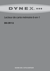 Dynex DX-CR112 Guide De L'utilisateur