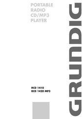 Grundfos RCD 1420 MP3 Mode D'emploi