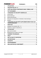 Powerplus POWEG6015 Mode D'emploi