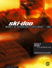 BOMBARDIER ski-doo Skandic WT 2003 Manuel De Réparation