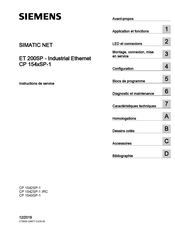 Siemens SIMATIC NET ET 200SP CP 154 SP-1 Serie Instructions De Service