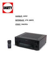 Sony STR-DB925 Mode D'emploi