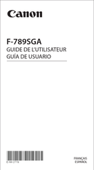 Canon F-789SGA Guide De L'utilisateur