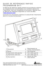 Avery Dennison Monarch FRESHMARX 9417 Guide De Référence Rapide