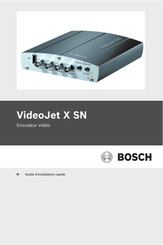 Bosch VideoJet X20 SN Guide D'installation Rapide